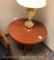Small Round Cherry Finish Side Table