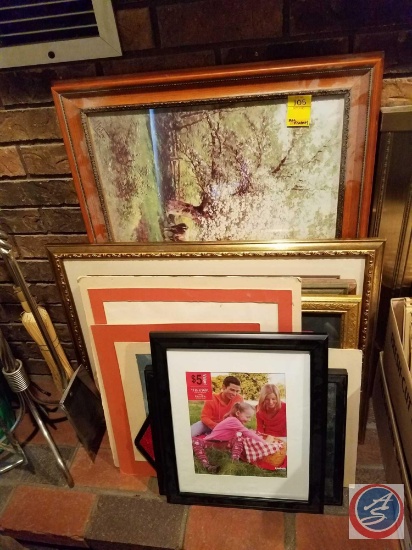 assorted pictures- both framed and matted