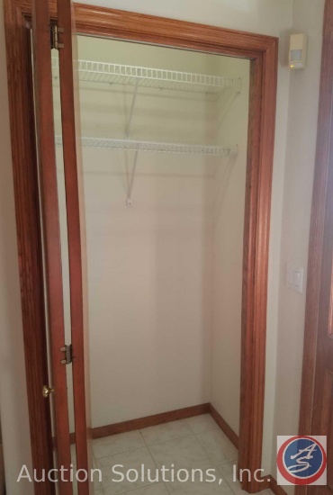 (3) Lampi Motion Lights and (6) Wire Shelves, (in the [2] Front Hallway Closets; and Closet near