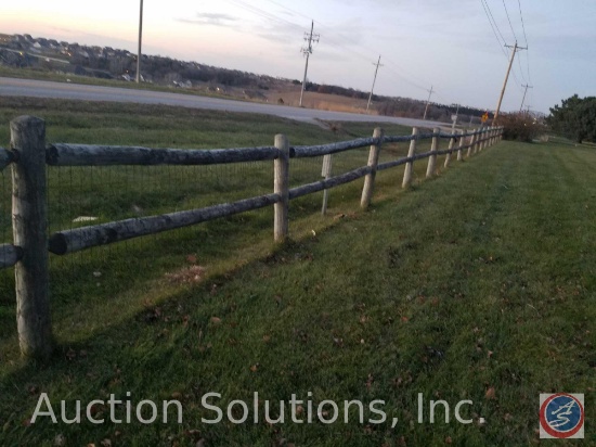 Split-Rail Fence Along the Property Perimeter {Gate NOT Included}