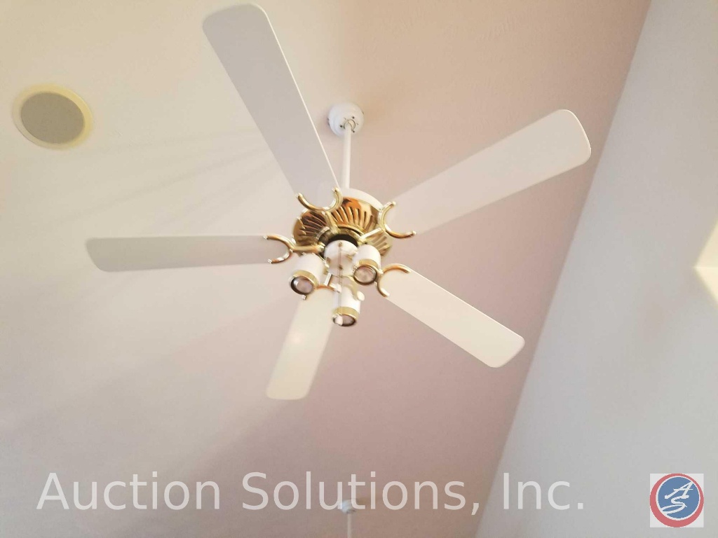 2 Drop Down Lighted Ceiling Fans In The Living Room Estate
