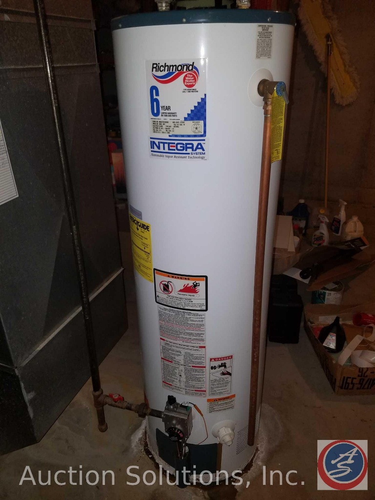 Richmond 40 gallon Integra System Water Heater (model # 6G40-36F1) | Estate  & Personal Property Personal Property | Online Auctions | Proxibid