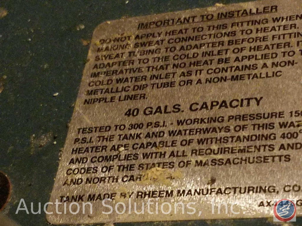 Richmond Water Heater 6g40 36f1 Manual