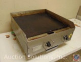 Commercial Table Top Flat Gas Grill, Model: Unknown, 24
