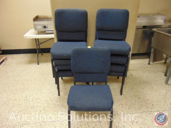 (9) Padded Cloth Covered Chairs [SOLD 9x THE MONEY]