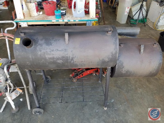 Offset smoker and charcoal grill