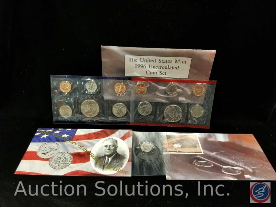 Department of the Treasury United States Mint 1996 Uncirculated set with 50th anniversary Roosevelt