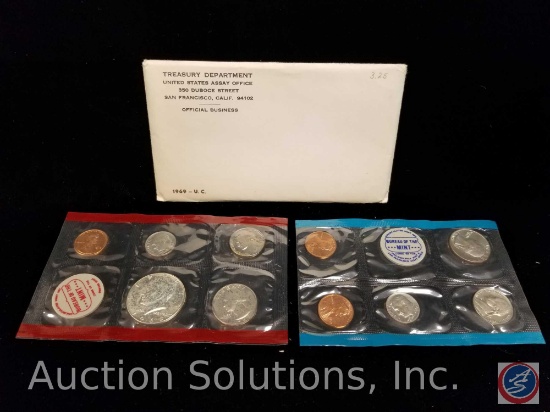 Treasury Department Uncirculated Coins 1969