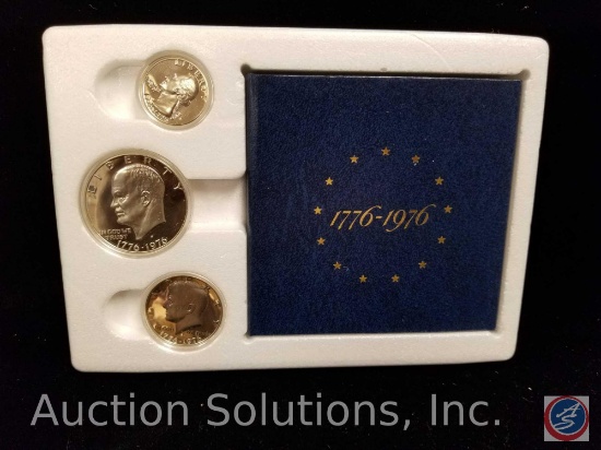 United States Bicentennial 3-piece Silver Proof Set 1776-1976