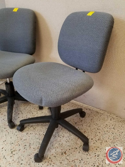 [10] Gray Upholstered HON Co. Office Chairs on Wheels. {SOLD 10x THE MONEY}