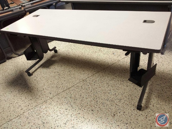 HON Company Interactive Rectangular Training Table on Wheels 72x30x29.5 Model #61371.