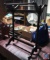 Wooden quilt rack