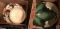 (2) boxes containing seasonal serving plates