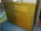 Small Vintage Wood Single Drawer, 2-Door Side Cabinet