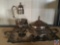 Vintage Silver Plate and Glass Serving Pieces