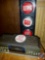 Nebraska Husker Flashing Stoplight and a Stereo AM/FM Clock Radio Cassette Player w/ Equalizer