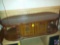 Retro Oval Wooden Cabinet Coffee Table
