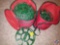 [2] Holiday Light String Canvas Caddy Containers w/ Lights