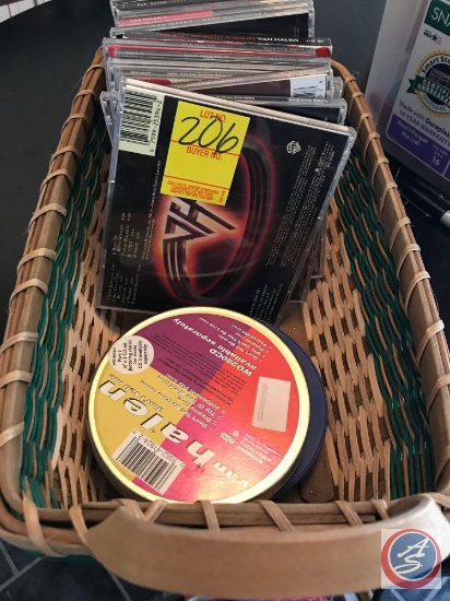 Basket w/ music CDs
