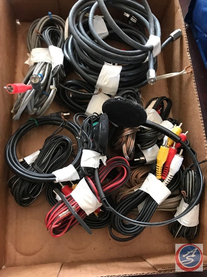 Assorted speaker wires and cable wires
