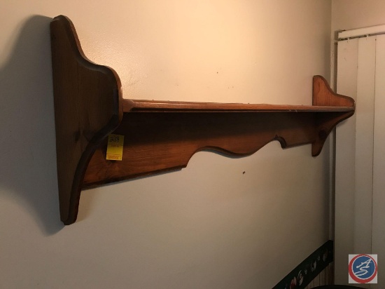 wooden wall shelf