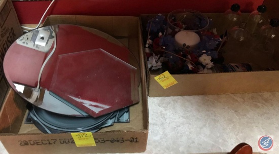 (2) boxes containing candles, votives, mirrors and more