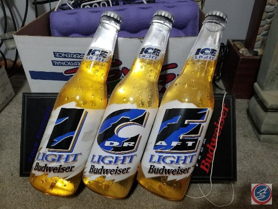 Bud Ice Draft Light Bottles Electric Sign