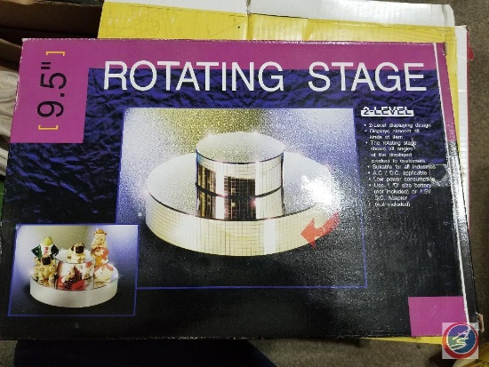 9.5'' 2-Tier Rotating Stage Display {NIB}