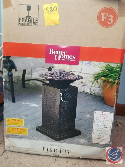 Better Homes and Gardens Gas Table Top Fire Pit {NIB}