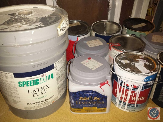 Misc Cans of Household Paint