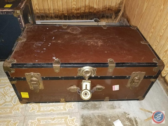 Brown Steamer Trunk