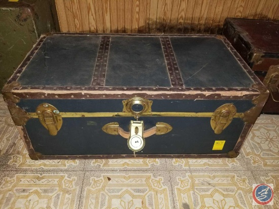 Black Steamer Trunk