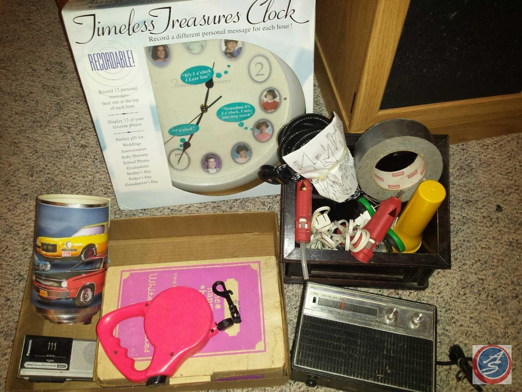 Timeless Treasurers Recordable Wall Clock Vintage Sears Transistor Radio More Misc Estate Personal Property Personal Property Online Auctions Proxibid
