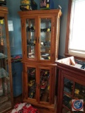 (4) door stacking lighted display case with glass doors