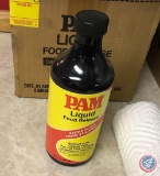 (5) bottles of Pam Liquid food release Canola oil