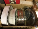 Glass casserole cookware