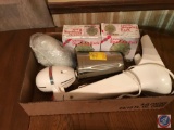 Flat containing a Drink Master blender, and (2) artichoke steaming racks in original boxes