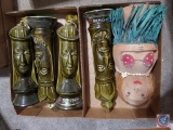 Tiki Decanters and a Coconut Hawaiian Hula Dancer