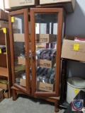 Lighted 2-Door Glass Display Cabinet