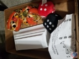 {NIB} Doorway Photo Swag; Husker Fuzzy Rearview Mirror Dice; Autumn Ceramic Decorations