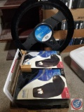 [2] Penguin Universal Bucket Seat Covers {NEW} and a {NIP} Penguin Steering Wheel Cover