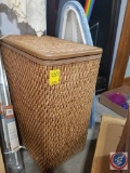 Wicker Hamper w/ Hinged Lid and {NEW} Countertop Ironing Board