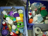 [2] Milk Crates of Cleaning Supplies