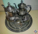 5 pc. Vintage Silver Plate Beverage Service