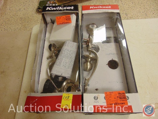 (2) Kwikset partial keyed front entry kits
