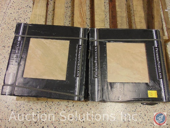 (6) Boxes of [7] 18x18 Onyx Sand Premium Porcelain Floor Tile
