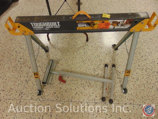 ToughBuilt Sawhorse/Jobsite table #C550, and HDX ball bearing roller stand w/ 250 pound max capacity