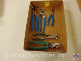 Flat containing (5) hand tools including pliers, wire cutters, wire strippers, and more