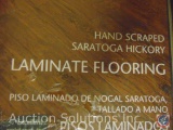 (2) Boxes of [9] Hand-Scraped Light Hickory Laminate Flooring Planks by Traffic Master made in