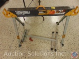 ToughBuilt Sawhorse/Jobsite table #C550, and HDX ball bearing roller stand w/ 250 pound max capacity